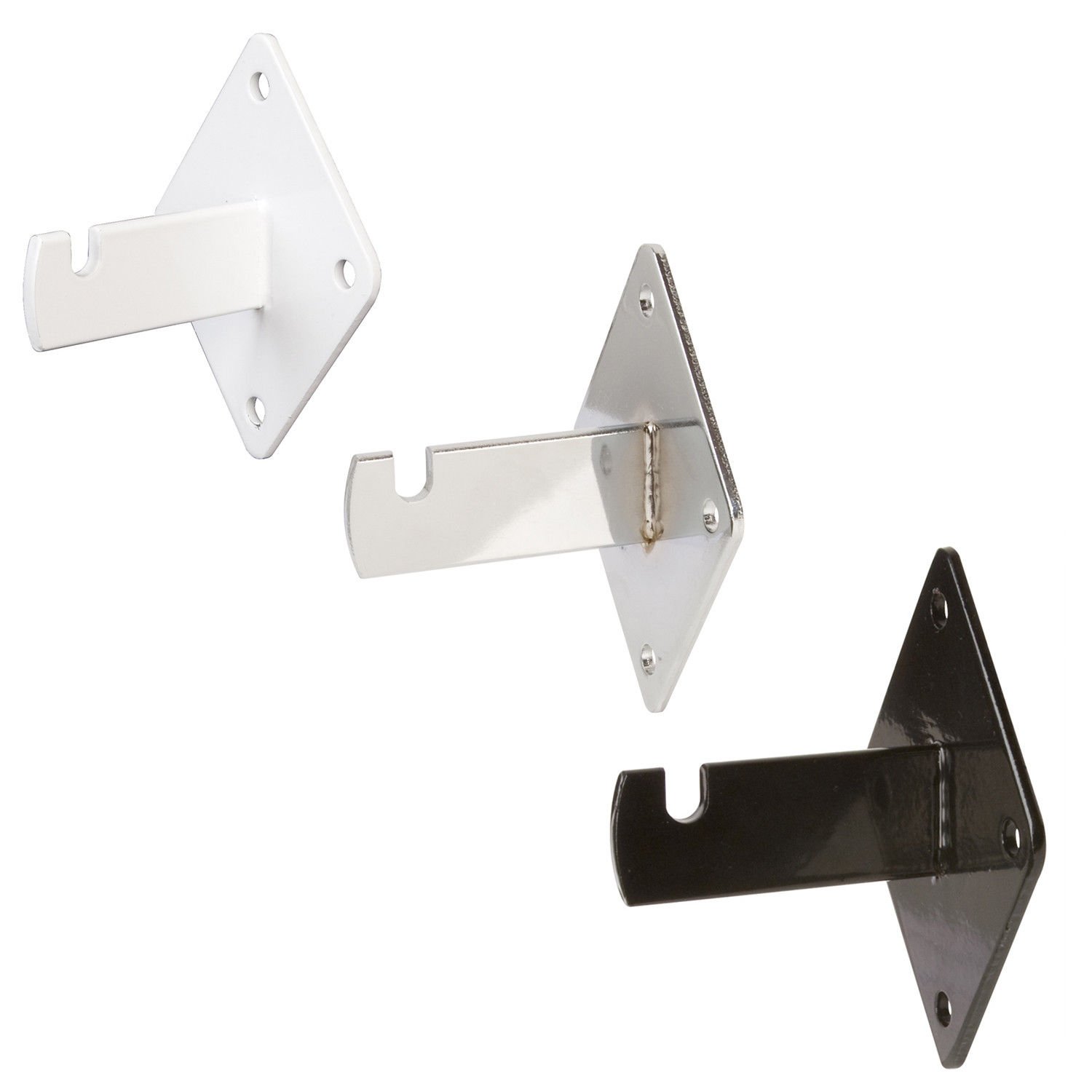Heavy Duty Gridwall Wall Mount Brackets - 40 Pack Black Grid Panel Mounting Hangers for Retail Store Displays & Trade Show Booths - Secure & Durable Grid System Accessories
