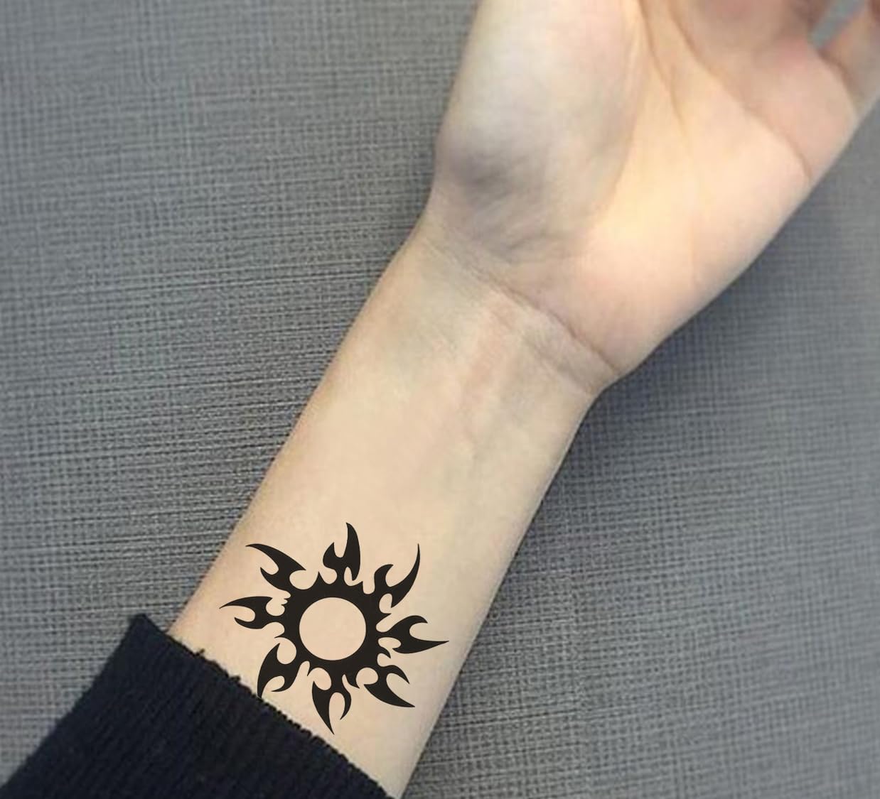 Waterproof Temporary Tattoo Stickers for Men & Women - 3D Realistic Flowers, Butterflies, Stars, Angels, Wolves & Armband Designs (60mmX105mm) - Perfect for Parties, Halloween, Cosplay & Body Art
