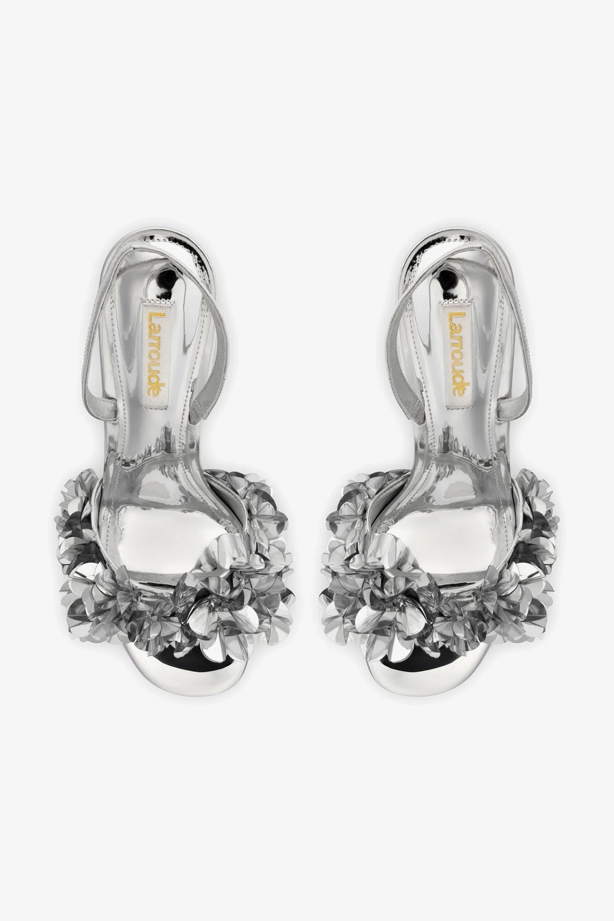 Morgan Women's Silver Specchio Sandals - Comfortable Strappy Heels for Summer, Parties & Weddings