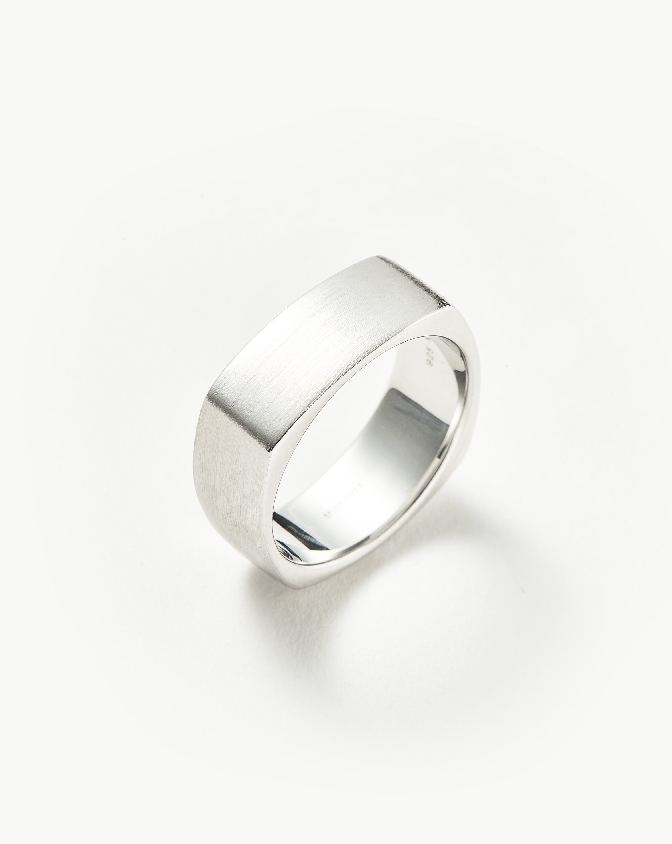 Personalized Matte Wide Band Ring for Men - Premium Sterling Silver Jewelry Gift for Anniversary, Wedding, or Everyday Wear