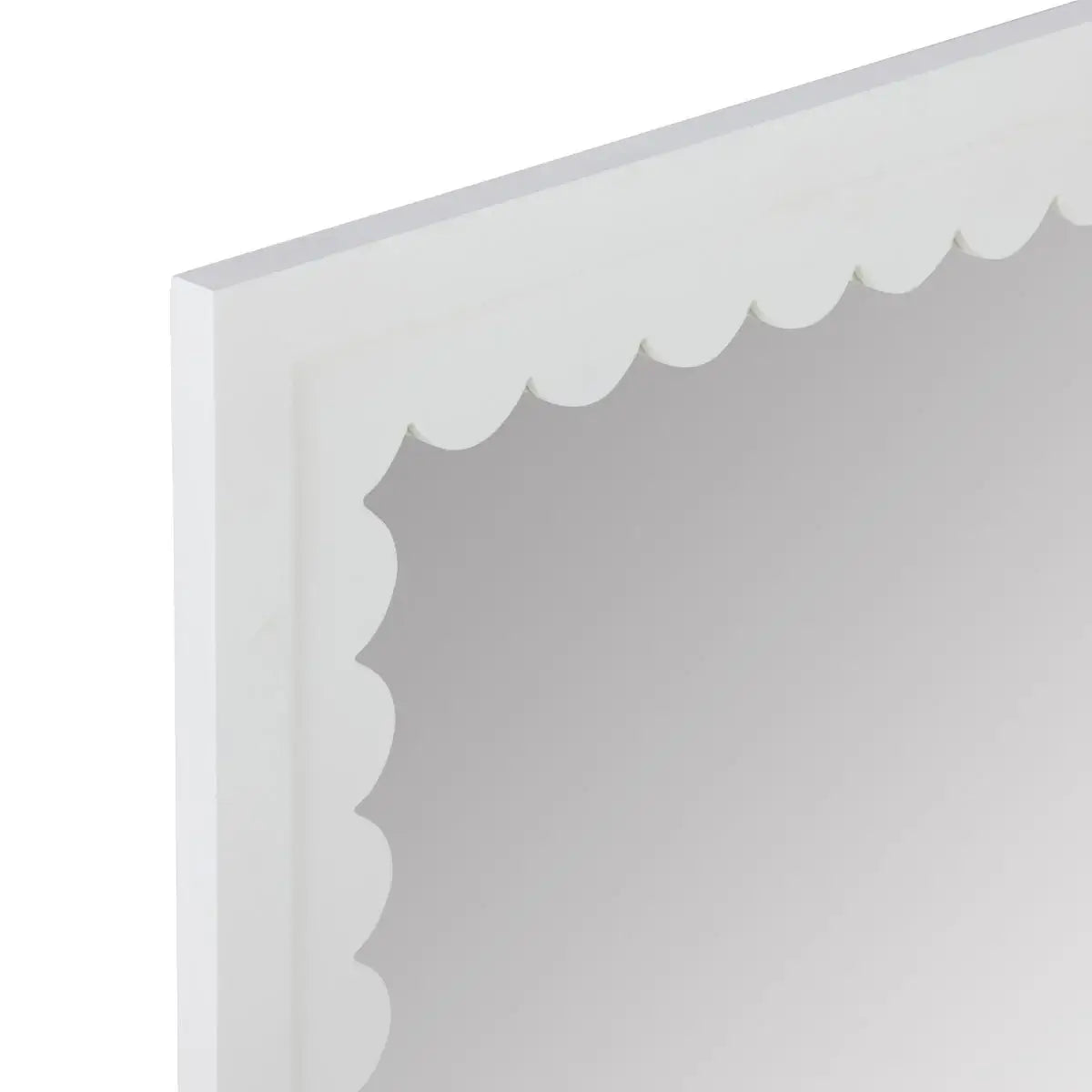 Gigi White Wall Mirror - Elegant Full-Length Dressing Mirror for Bedroom, Living Room & Entryway | Modern Home Decor & Vanity Mirror for Makeup & Outfit Checks