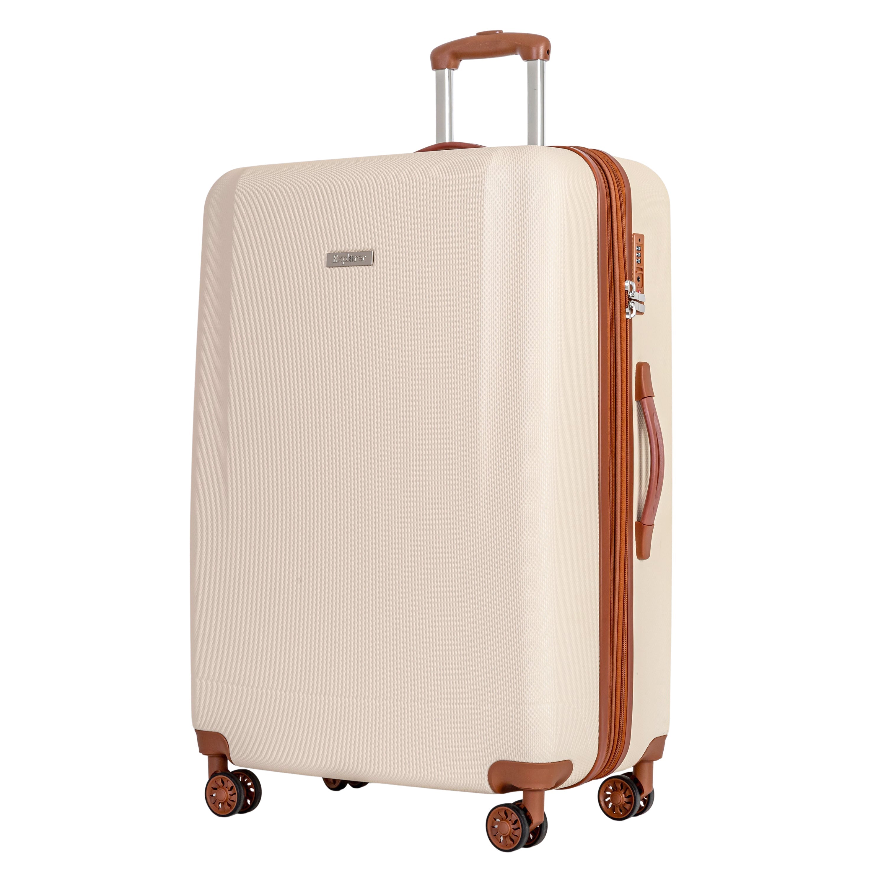 Explorer First Class Expandable Large Luggage - 28 Inch Checked Suitcase with Spinner Wheels for International Travel, Business Trips & Family Vacations