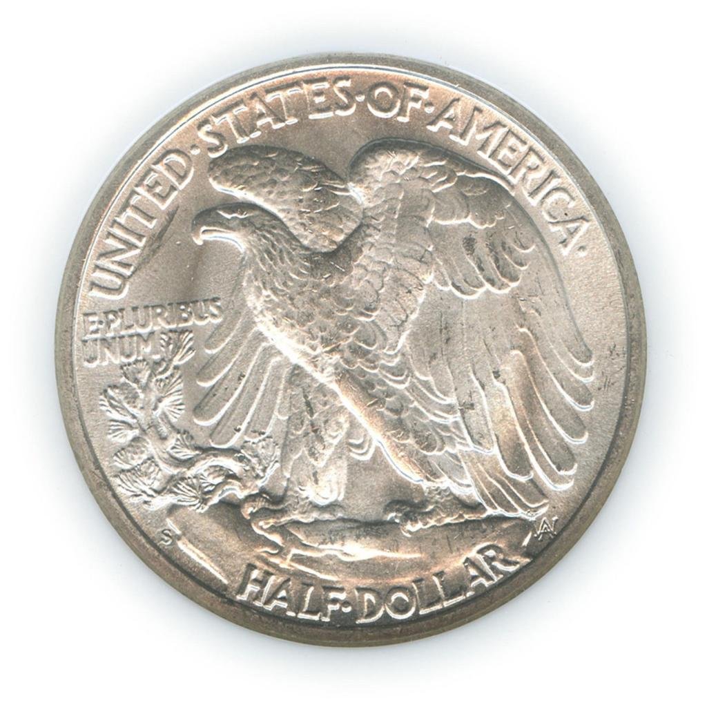 1943 Walking Liberty Half Dollar - Genuine US Silver Coin for Collectors & Investors | Perfect for Coin Collections, Gifts & Historical Memorabilia