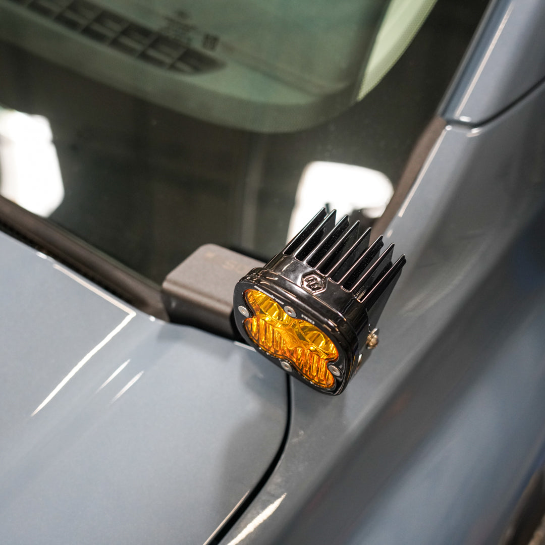 2024 Ford Ranger & Ranger Raptor A-Pillar Light Mount Brackets | Off-Road LED Light Bar Mounting Kit for Truck Accessories | Perfect for Night Driving, Overlanding & Off-Road Adventures