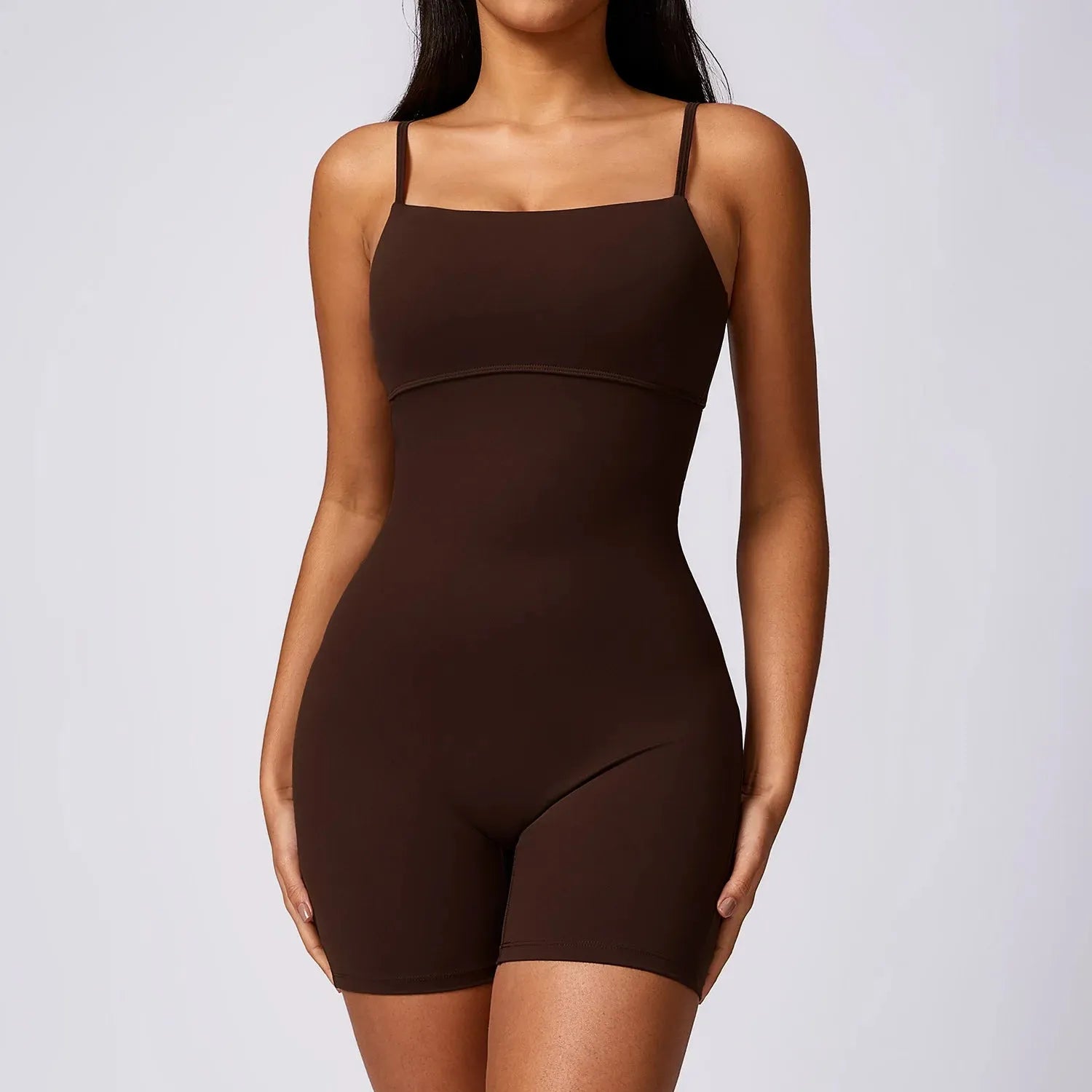 V Back One Piece Sports Jumpsuit for Women - Stretchy Gym Romper, Yoga & Workout Bodysuit - Perfect for Fitness, Yoga, and Activewear
