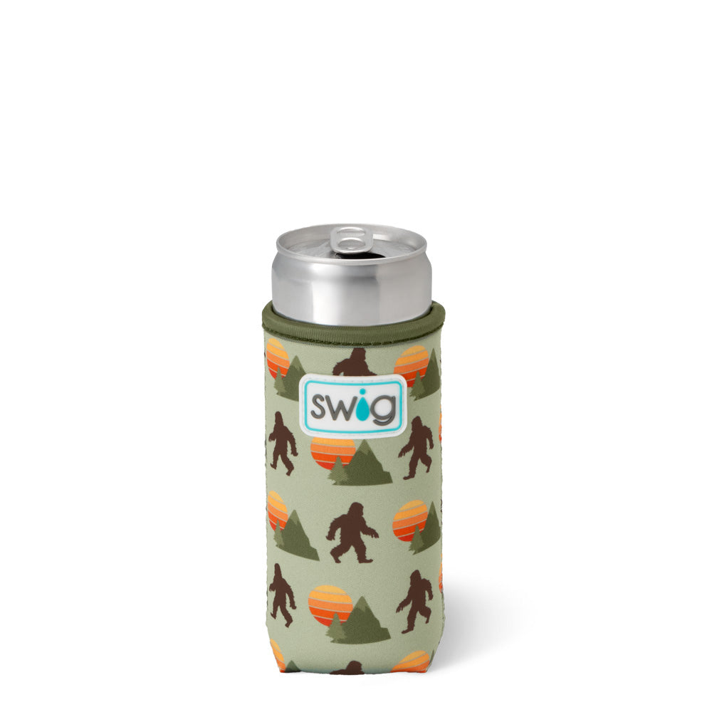 Wild Thing Slim Can Coolie - Insulated Neoprene Beer Can Holder for 12oz Cans - Perfect for Beach, Pool, BBQ & Outdoor Parties