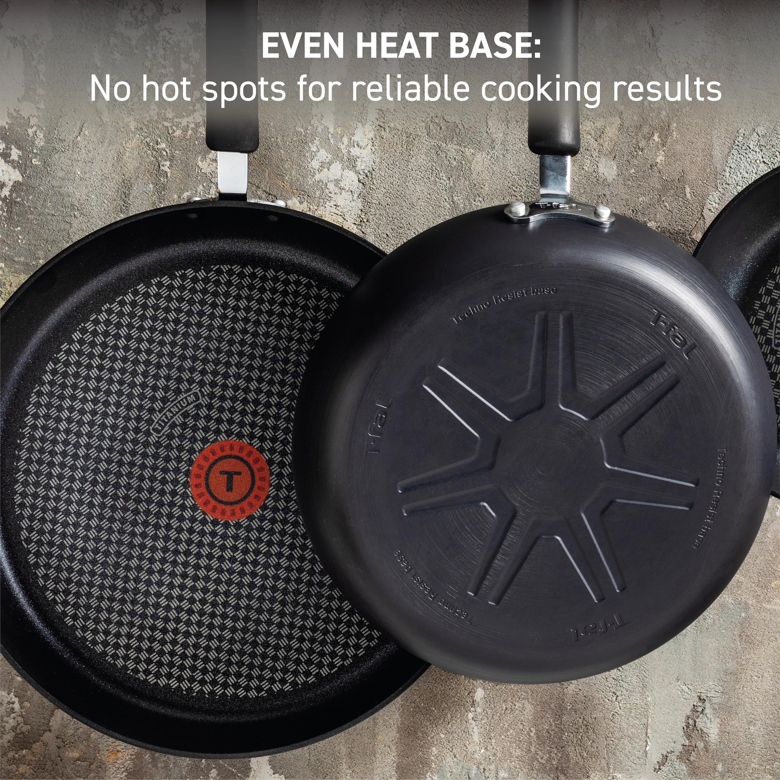 T-fal Ultimate Hard Anodized Nonstick 14-Inch Wok Pan - Oven & Broiler Safe to 350°F, Stir Fry & Deep Fry Cookware - Perfect for Sautéing, Braising, Stewing - Dishwasher Safe Black Wok for Professional & Home Kitchens - Ideal for Asian Cooking, Family Meals & Restaurant Use