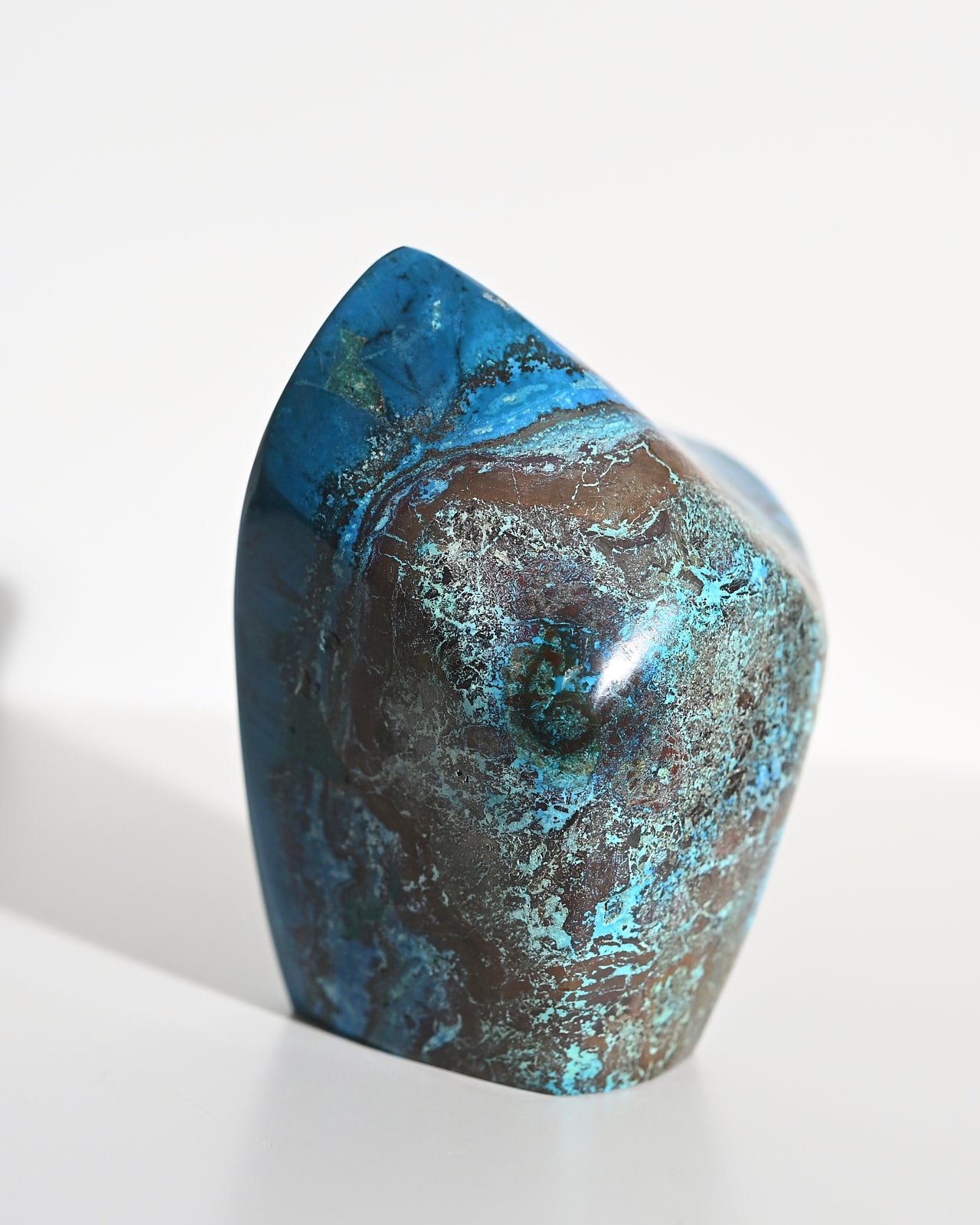 Natural Chrysocolla Freeform Stone - 3.5 Inch Raw Gemstone for Jewelry Making, Crystal Healing & Home Decor | Spiritual Healing, Meditation & Energy Work