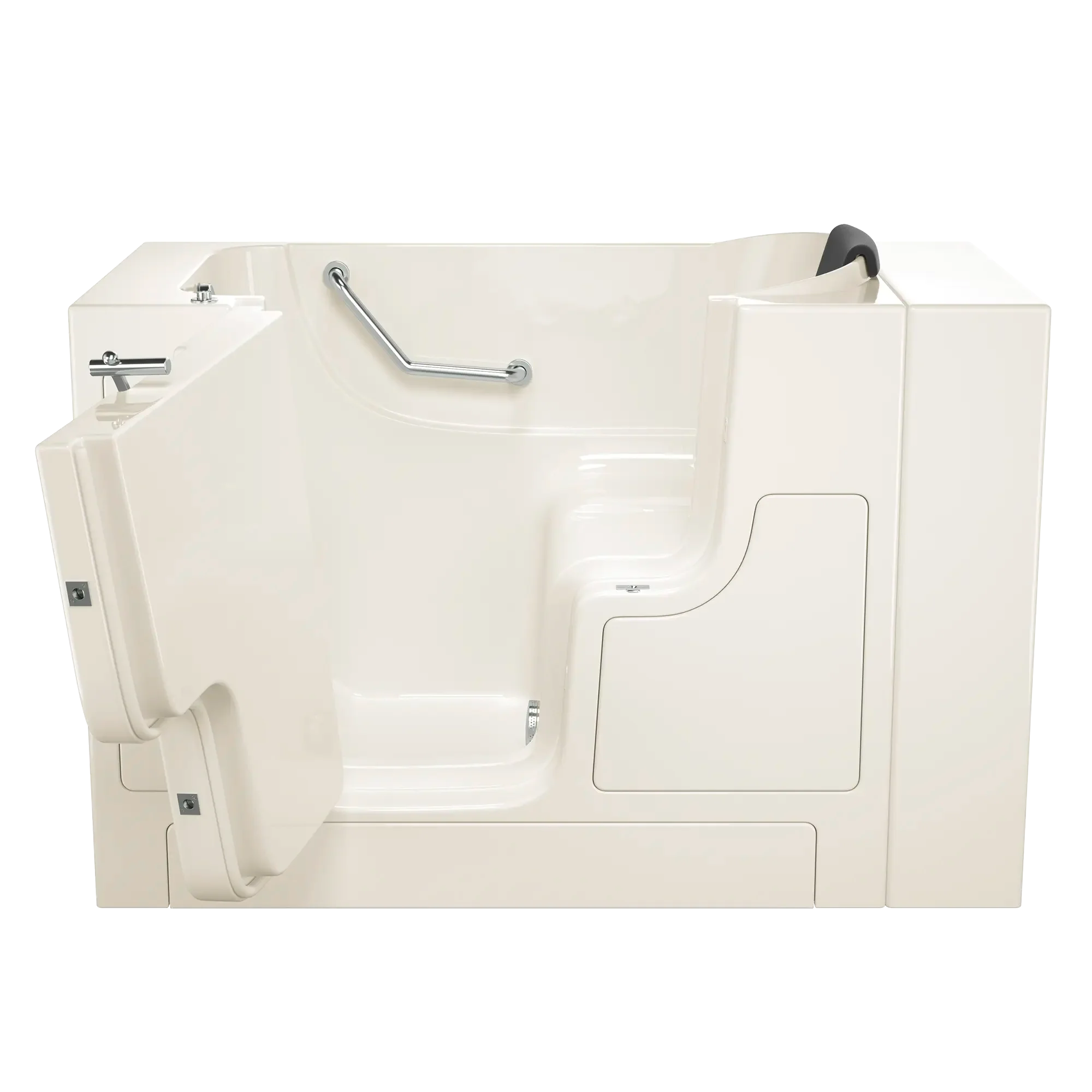Premium 30 x 52 Inch Gelcoat Walk-In Bathtub with Soaker System - Left Hand Drain - Ideal for Seniors & Mobility Support - Spa-Like Relaxation at Home
