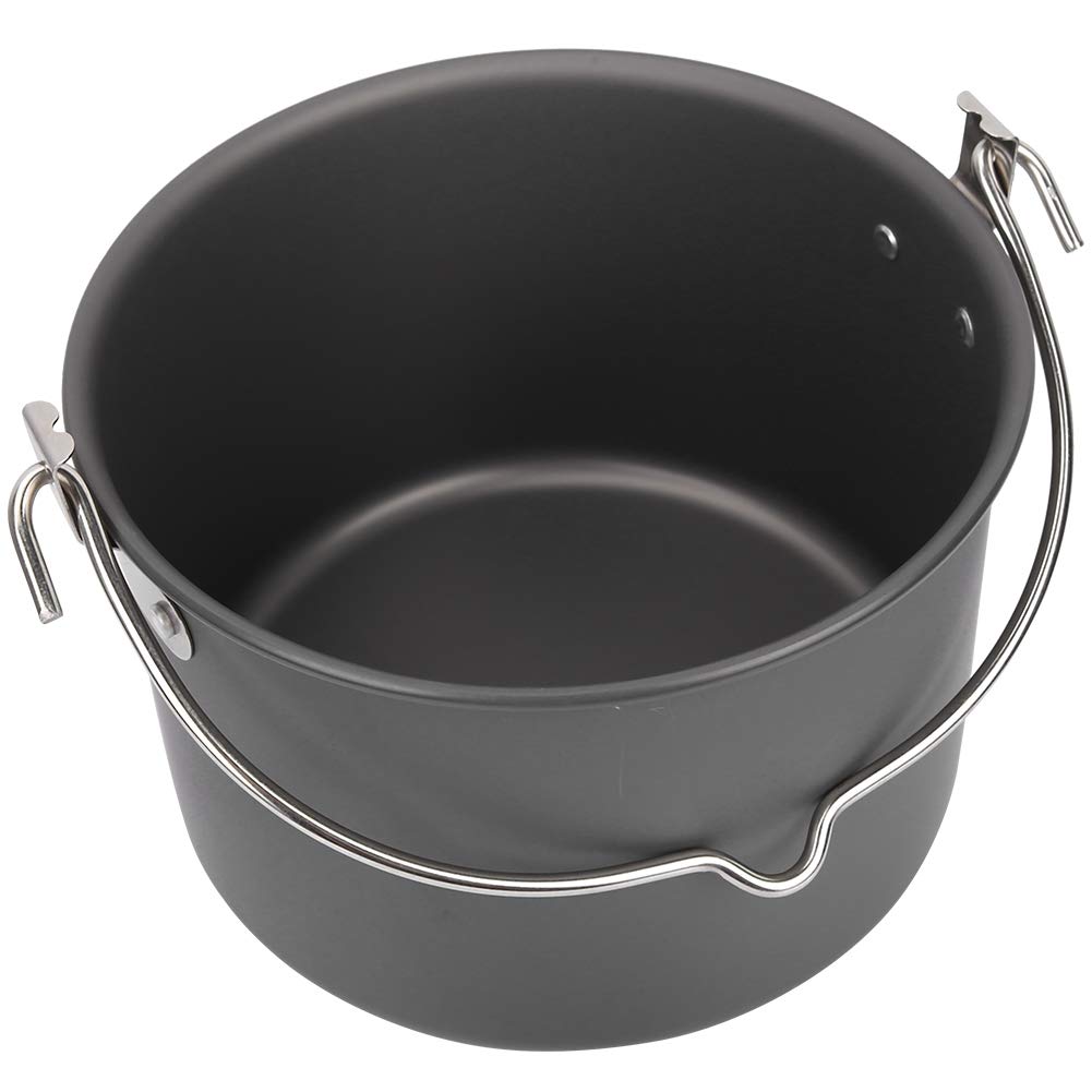 **Best Hanging Pot for Camping & Hiking - Lightweight Single Soup Cooking Pot - Perfect for Outdoor Adventures & Backpacking Meals**