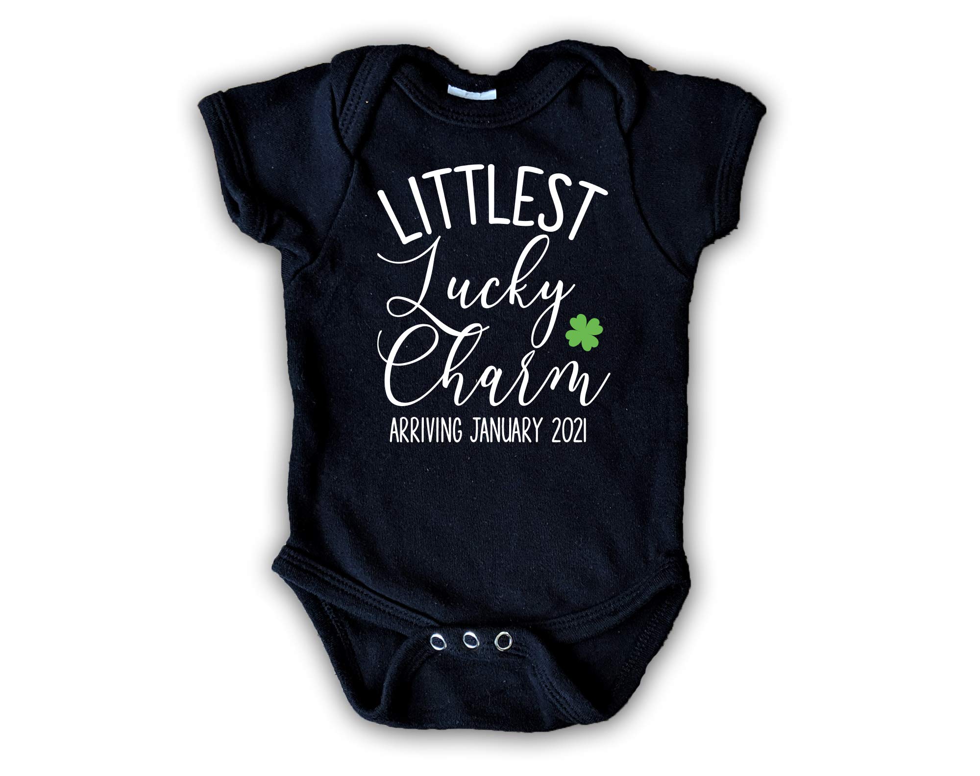 Lucky Charm Pregnancy Announcement Onesie - St. Patrick's Day Baby Outfit | Cute Irish-Themed Newborn Bodysuit for Gender Reveal & Photo Shoots