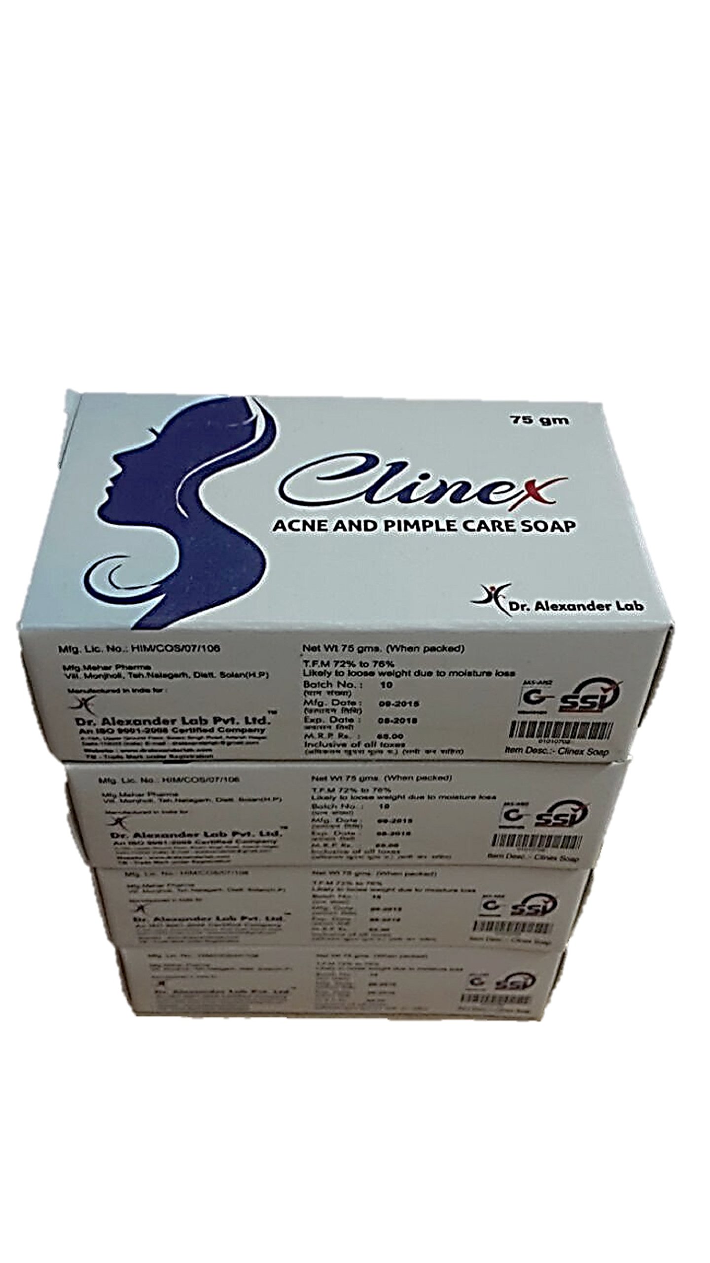 Best Acne and Pimple Care Soap - 4 Pack (75g Each) for Clear Skin | Gentle Face Wash for Teens & Adults | Perfect for Daily Skincare Routine