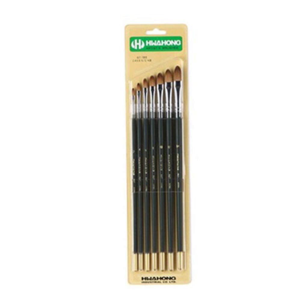 Professional Artist Oil & Acrylic Paint Flat Brush Set - 7 Piece (Size 827) for Canvas Painting, Portrait Art & DIY Crafts