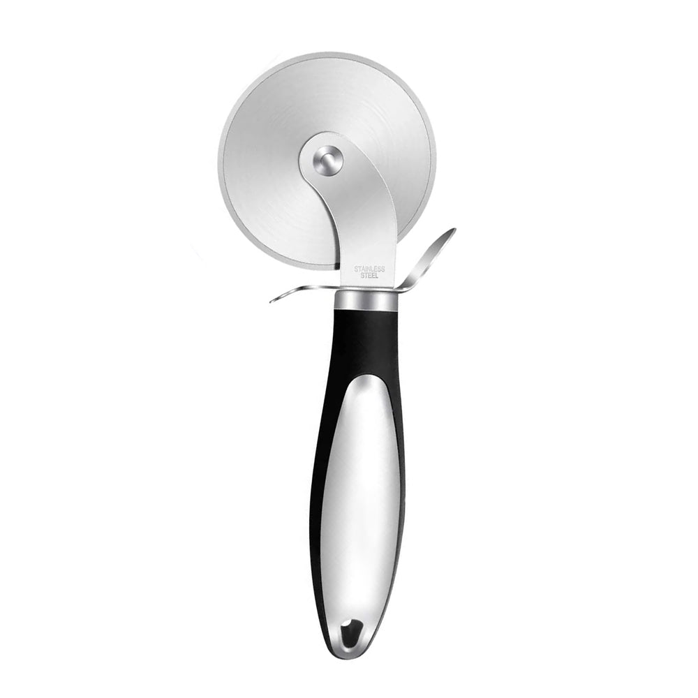 Premium Stainless Steel Pizza Cutter with Sharp Blade - Professional Pizza Slicer for Kitchen, Parties & Restaurants - Perfect for Cutting Pizzas, Pies & Flatbreads