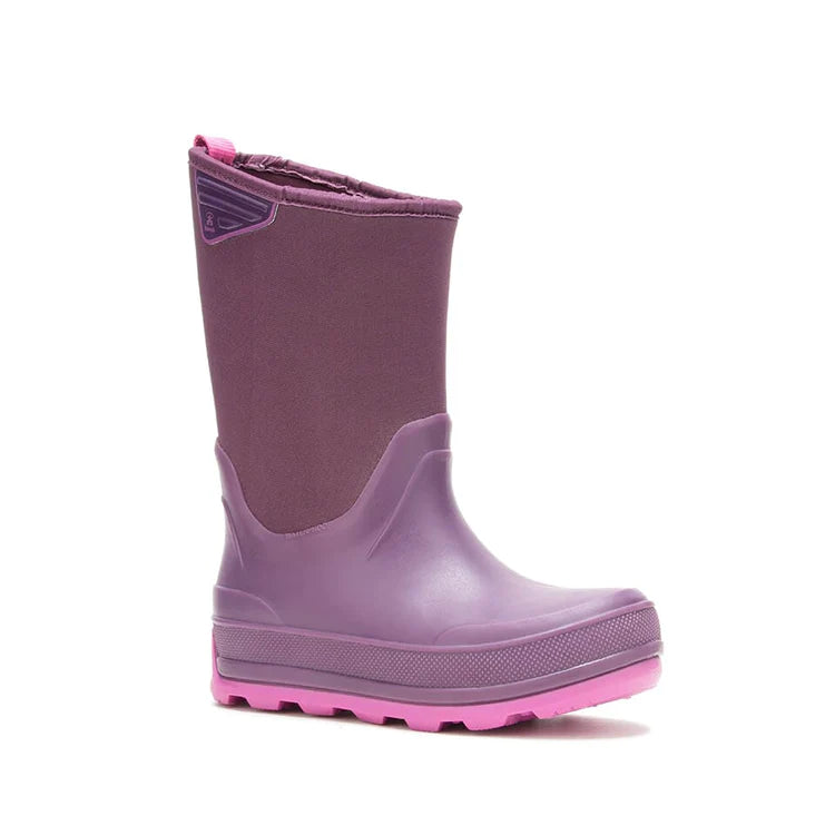 Kamik Grape Timber Youth Boots - Waterproof Winter Snow Boots for Kids, Girls & Boys - Warm & Durable Cold Weather Footwear for Outdoor Play, Hiking & Snow Days