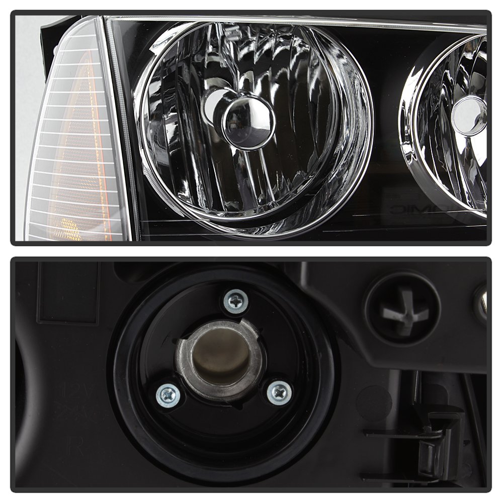 2005-2010 Dodge Charger Crystal Clear Halogen Headlight Assembly - Upgrade Replacement for Improved Night Driving & Style Enhancement