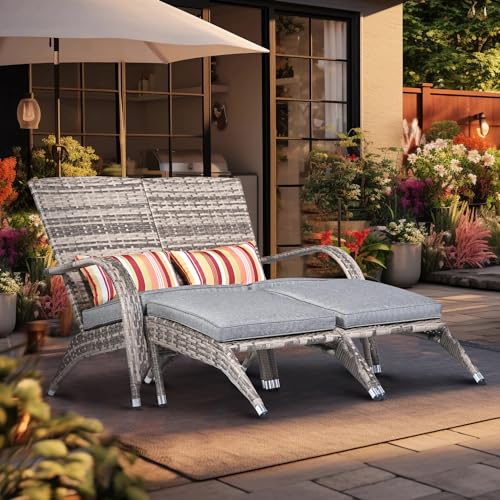 Grey W/Ottoman