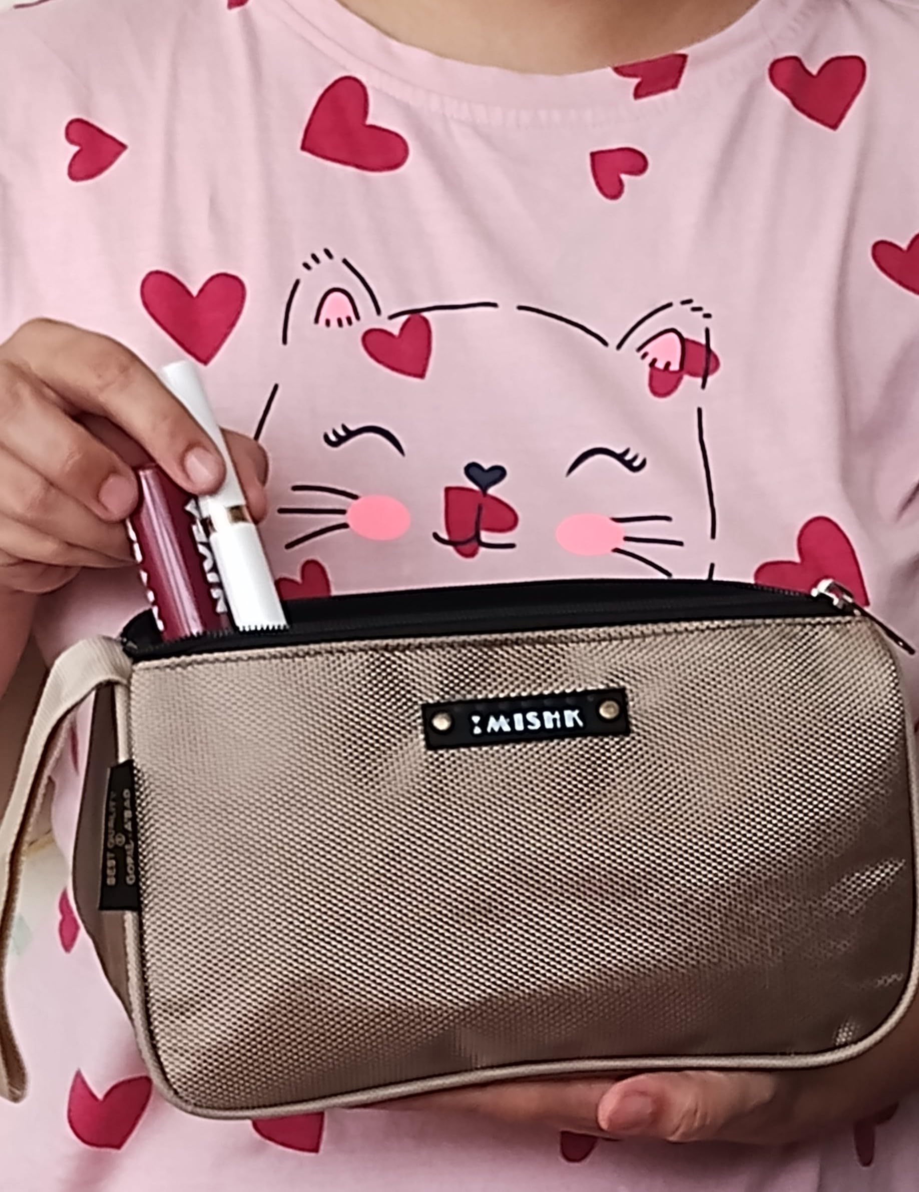 MISHK Travel Toiletry Bag for Women - Waterproof Cosmetic & Makeup Organizer Pouch with Jewelry Storage - Perfect for Vacation, Gym, and Business Trips