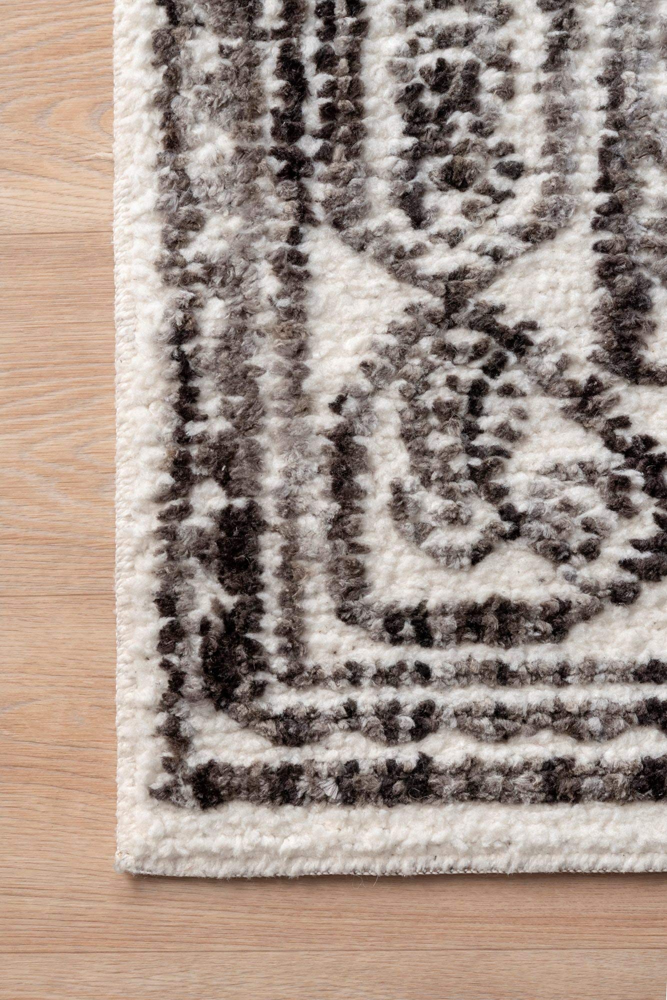 nuLOOM Tamar Medallion Area Rug 4' x 6' Grey Rectangular - Soft Living Room Rug for Bedroom, Dining Room & Home Decor