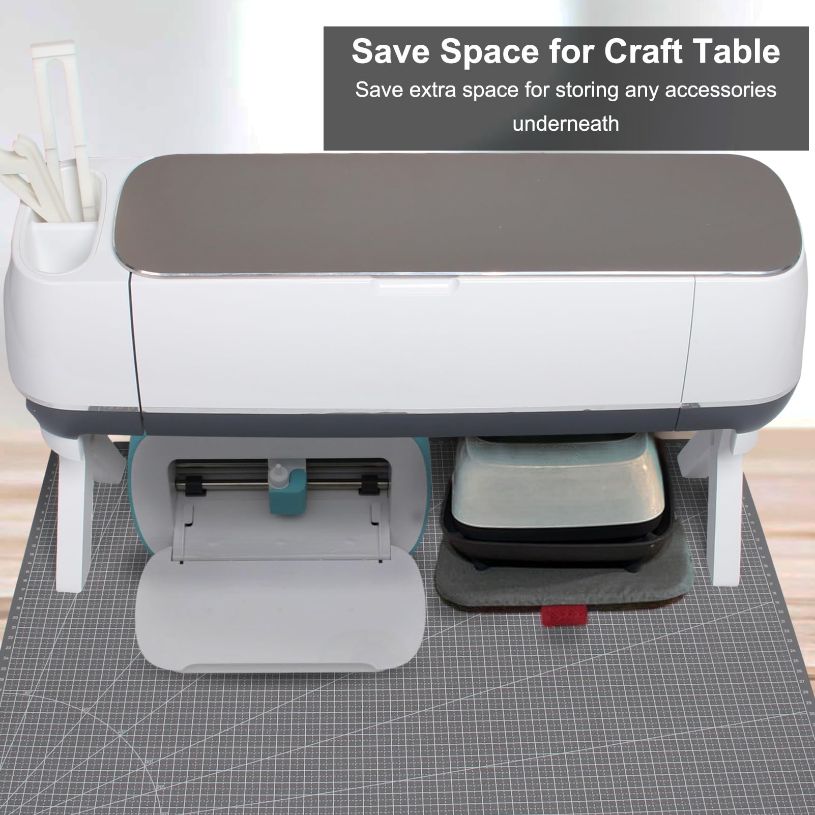 LOPASA Stand Legs for Cricut Maker 3 & Maker - Craft Machine Storage & Organization - Desk Accessories for Cutting Machines - Perfect for Craft Rooms & Workspaces