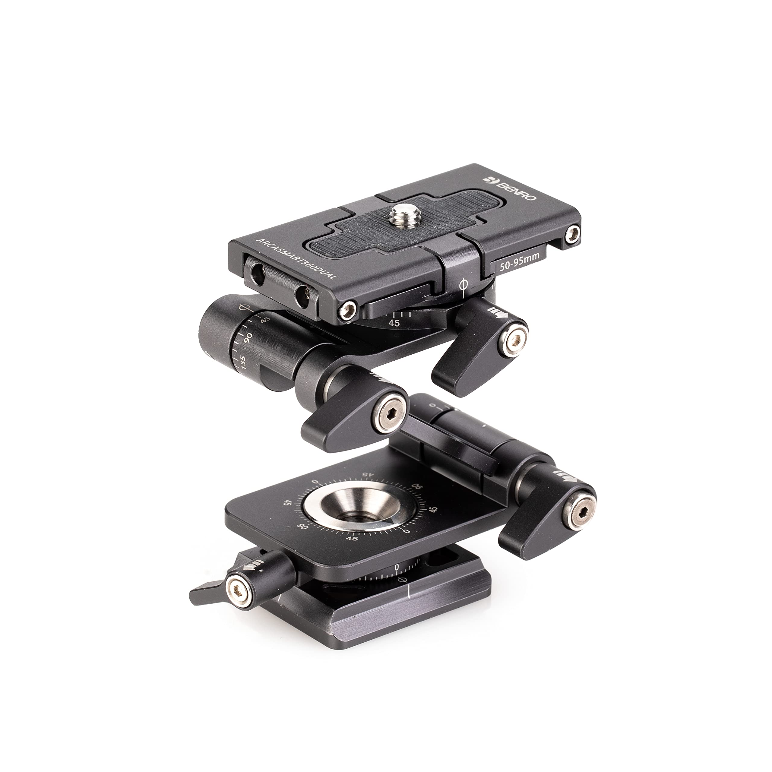 Benro ARCA-SMART 360 Dual Function QR Plate - Professional Camera Quick Release System for DSLR & Mirrorless Cameras - Perfect for Photography, Videography & Travel Shooting