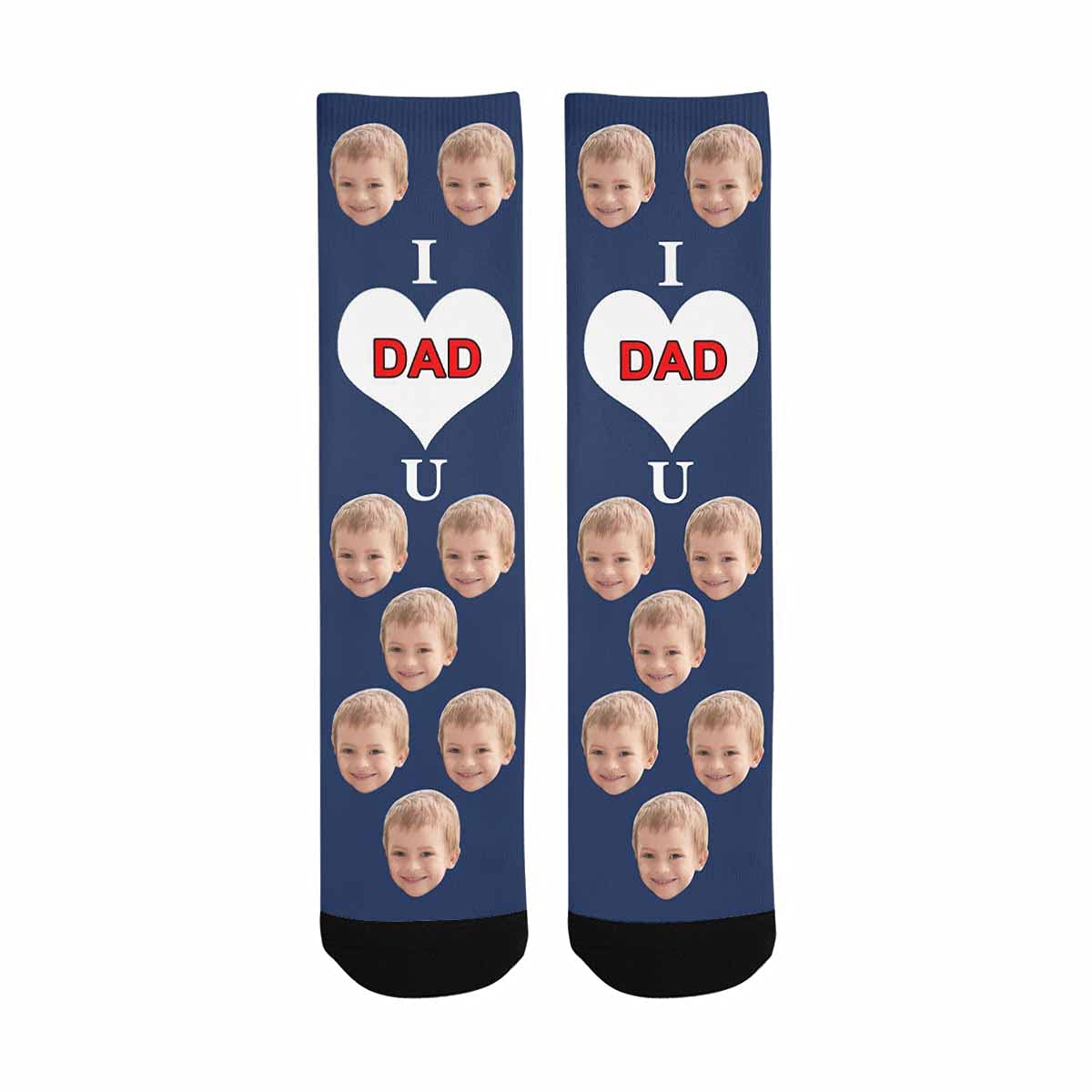 Custom Funny Face Socks for Dad - Personalized Father's Day Gifts - Great for Birthday, Christmas & Special Occasions
