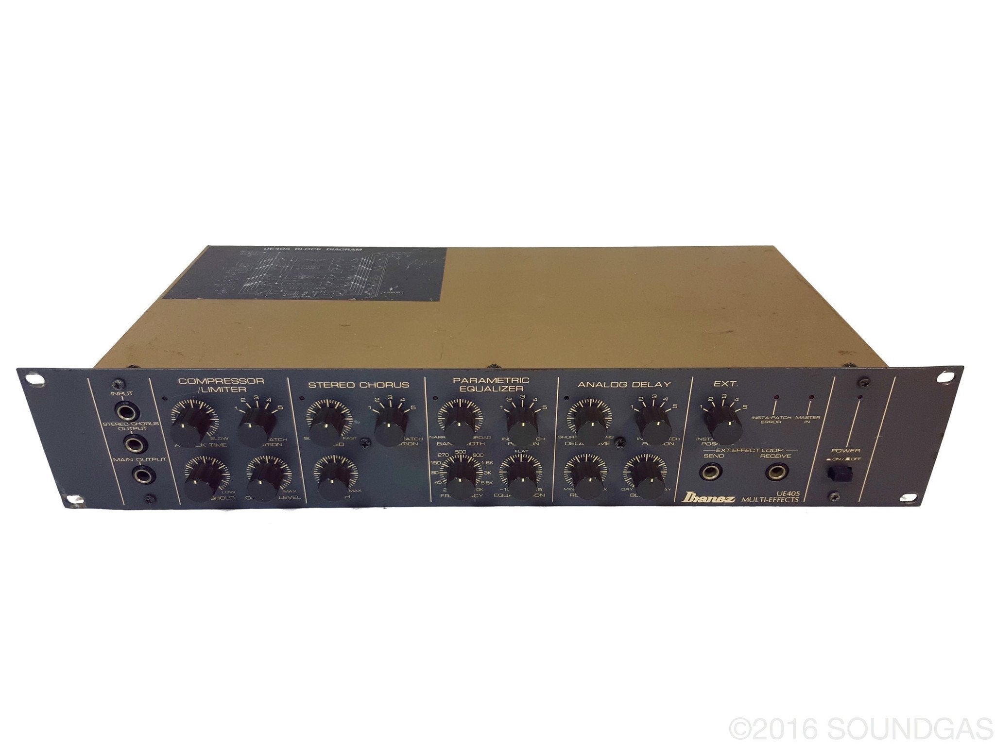 IBANEZ UE 405 Analog Rack Multi Effects Processor - Professional Guitar Effects Unit for Studio & Live Performance