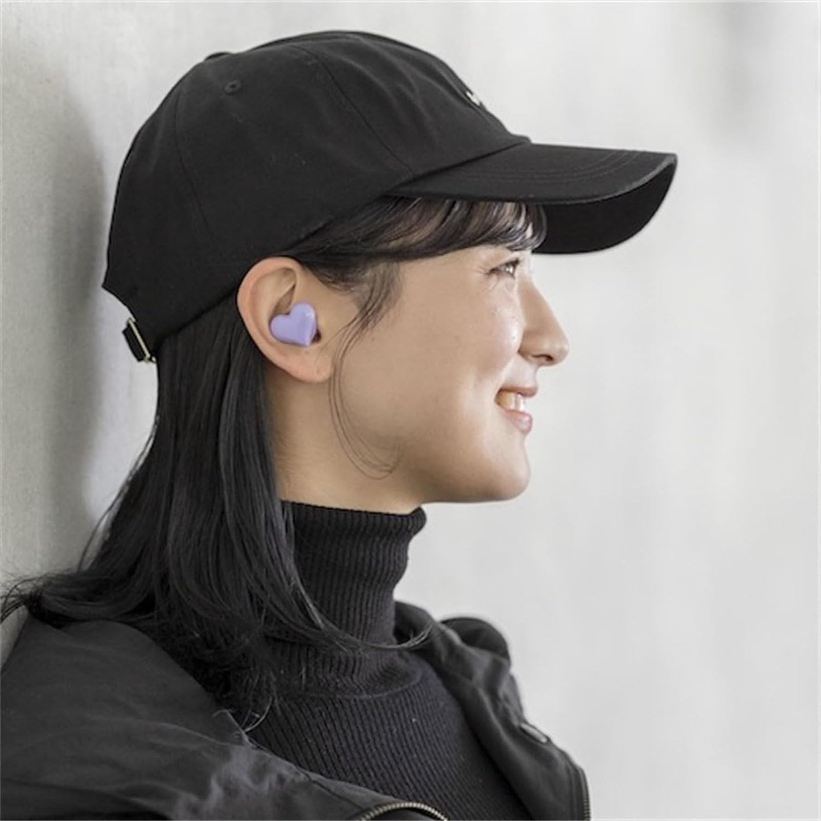 Heart Shaped Wireless Earbuds with Charging Case - HiFi Stereo Sound, Bluetooth 5.3, IPX5 Waterproof - Perfect for Women & Girls (Purple) | Great for Workouts, Running, Yoga & Daily Commute