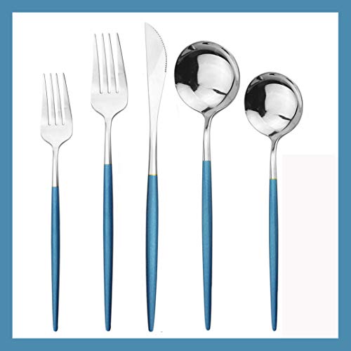 Blue Handle Silver