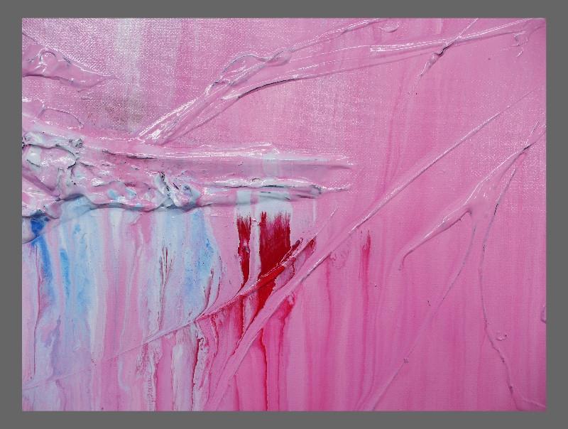140cm x 100cm Large Abstract Pink Wall Art Painting - Modern Home Decor for Living Room, Bedroom & Office - I Love All Kandy Inspired Canvas Artwork
