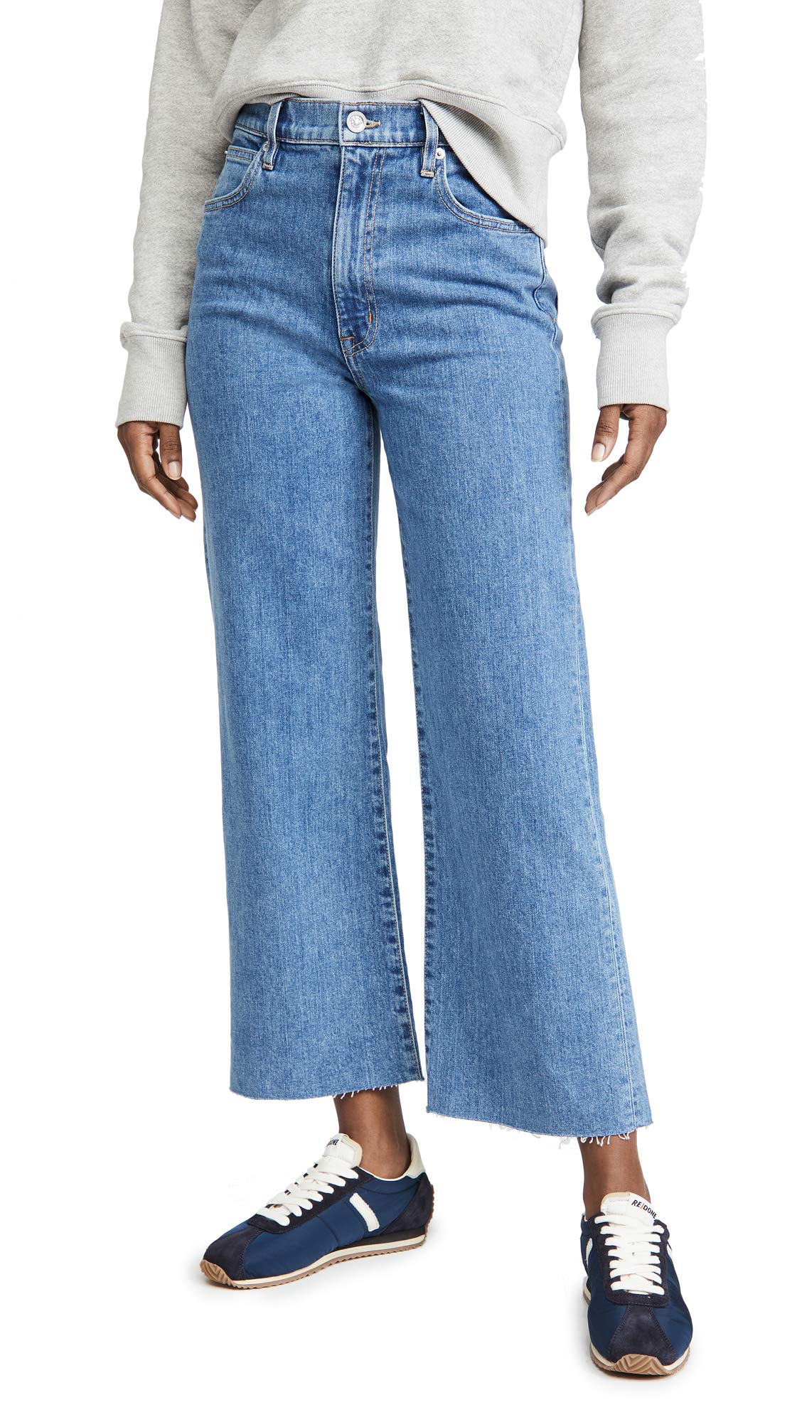 SLVRLAKE Women's Grace High Waisted Crop Jeans - Stretchy Denim Pants for Casual Outfits & Summer Style | Perfect for Brunch, Shopping & Date Nights