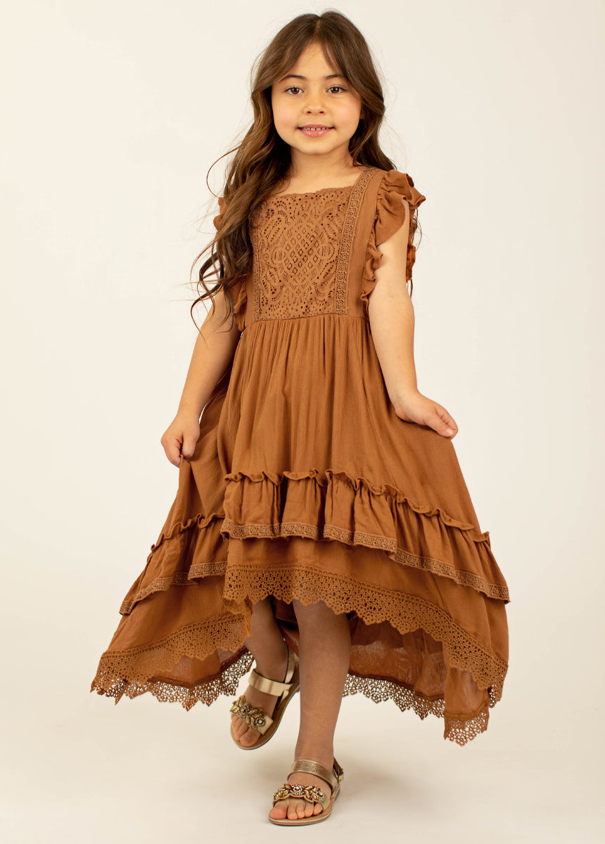 Cassia Dress in Marigold - Flowy Summer Maxi Dress for Women | Perfect for Beach Vacations, Weddings & Boho Fashion