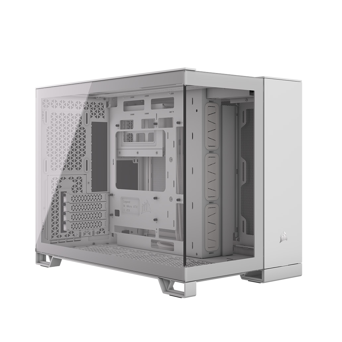 Corsair 2500X Mid Tower PC Case - Tempered Glass Side Panel, White | Perfect for Gaming Rigs & High-Performance Builds