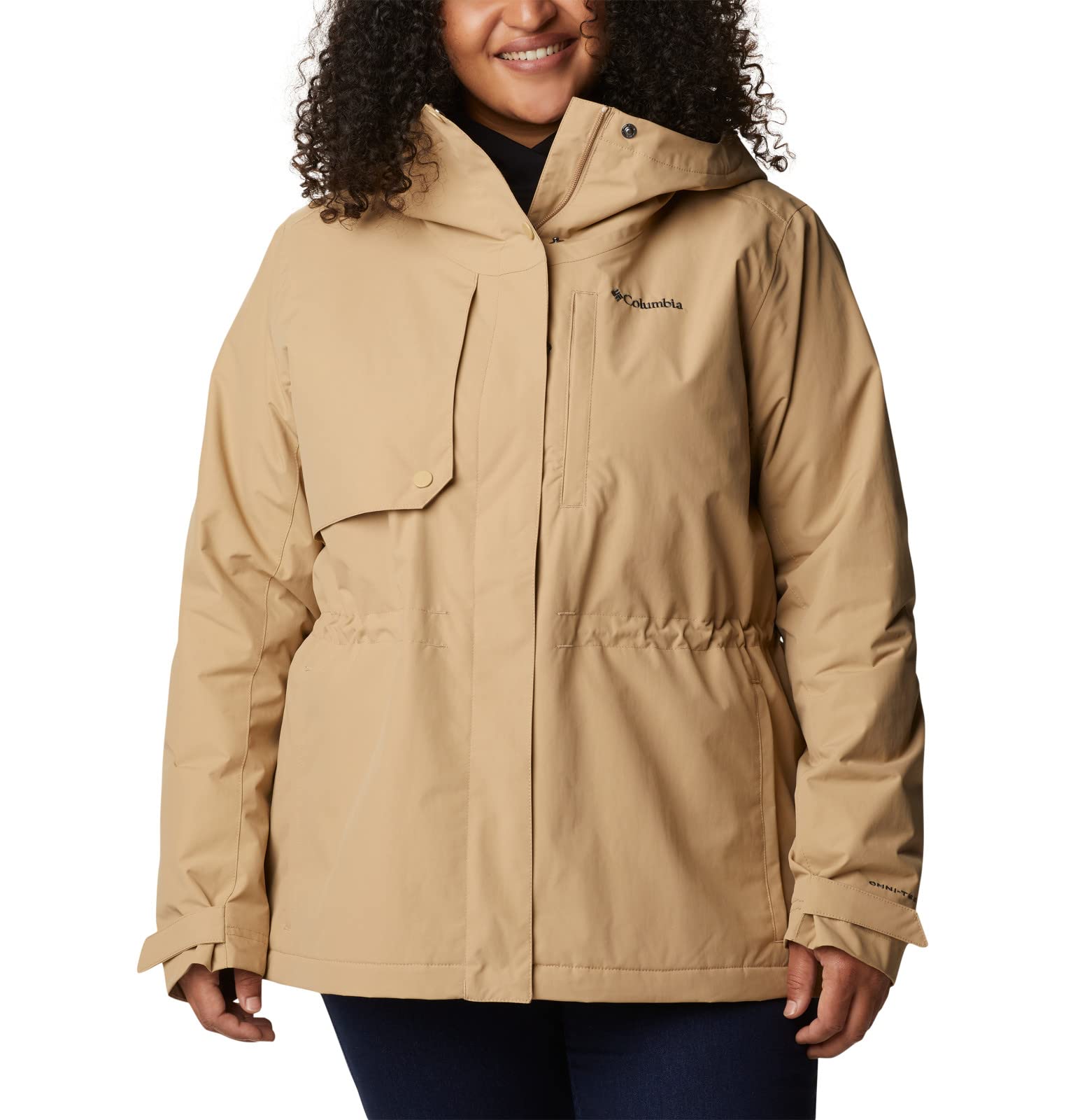 Columbia Women's Hadley Trail Jacket - Lightweight Waterproof Hiking Jacket for Outdoor Adventures, Rainy Days & Travel