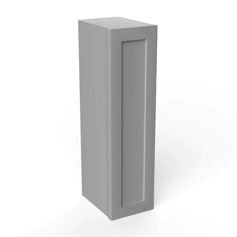 36 Inch Wall Cabinet - 9W x 36H x 12D Grey Shaker Style Bathroom Storage Cabinet for Small Spaces | Perfect for Bathroom, Kitchen, Laundry Room Organization