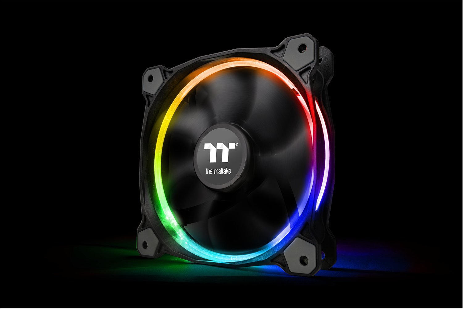 Thermaltake Riing 12 RGB Radiator Fan 3-Pack - LED PC Cooling Fans with Motherboard Sync for ASUS, Gigabyte, MSI, Asrock & Biostar - Perfect for Gaming PC Builds & Liquid Cooling Systems