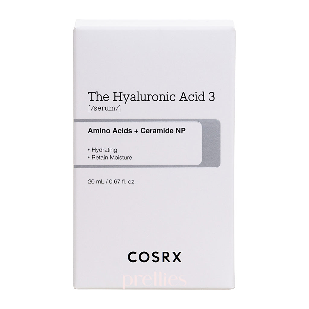 COSRX Hyaluronic Acid 3 Serum 20ml - Hydrating Facial Moisturizer for Dry Skin - Day & Night Skincare Routine