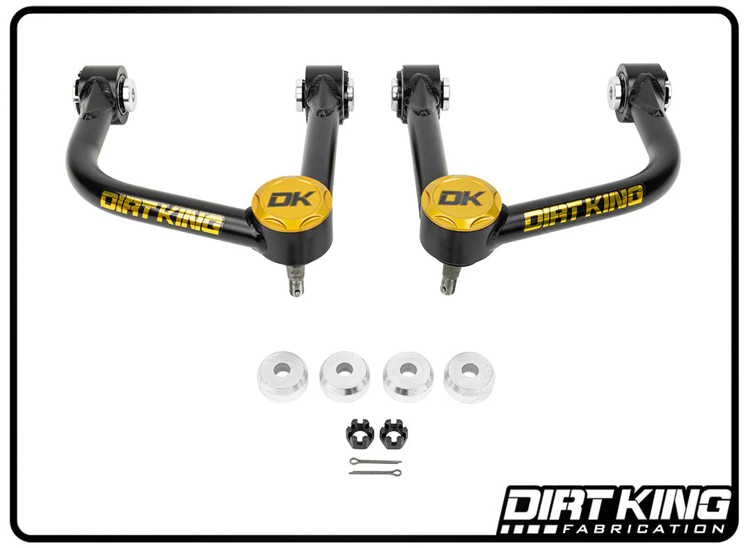 21+ Ford Bronco Dirt King 4130 Chromoly Ball Joint Upper Control Arm Kit - Off-Road Performance Upgrade for Rock Crawling & Trail Riding