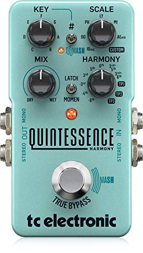 TC Electronic Quintessence Harmony Guitar Pedal - Harmonizer & Pitch Shifter Effect for Electric Guitar - Perfect for Live Performances & Studio Recording