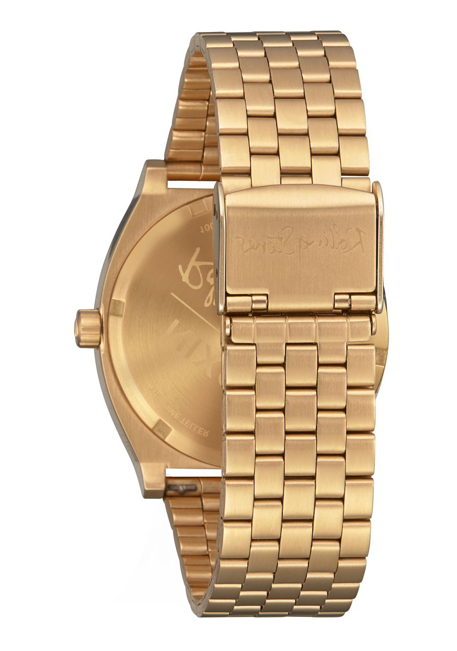The Rolling Stones Time Teller Gold Watch - Vintage Style Luxury Watch for Men & Women - Perfect for Concerts, Parties & Rock Music Events