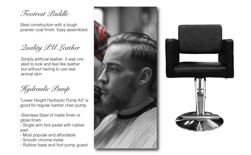 Advanced All-Purpose Hydraulic Styling Chair SC 351 - Professional Salon Hairdressing & Barber Chair with Adjustable Height for Home & Commercial Use