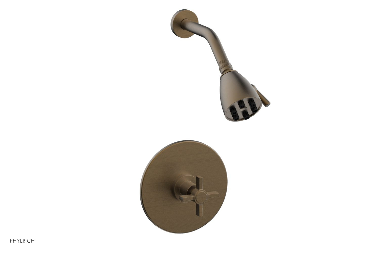 BASIC Pressure Balance Shower Set with Blade Cross Handle DPB3137 - Perfect for Modern Bathrooms & Spa-Like Shower Experience