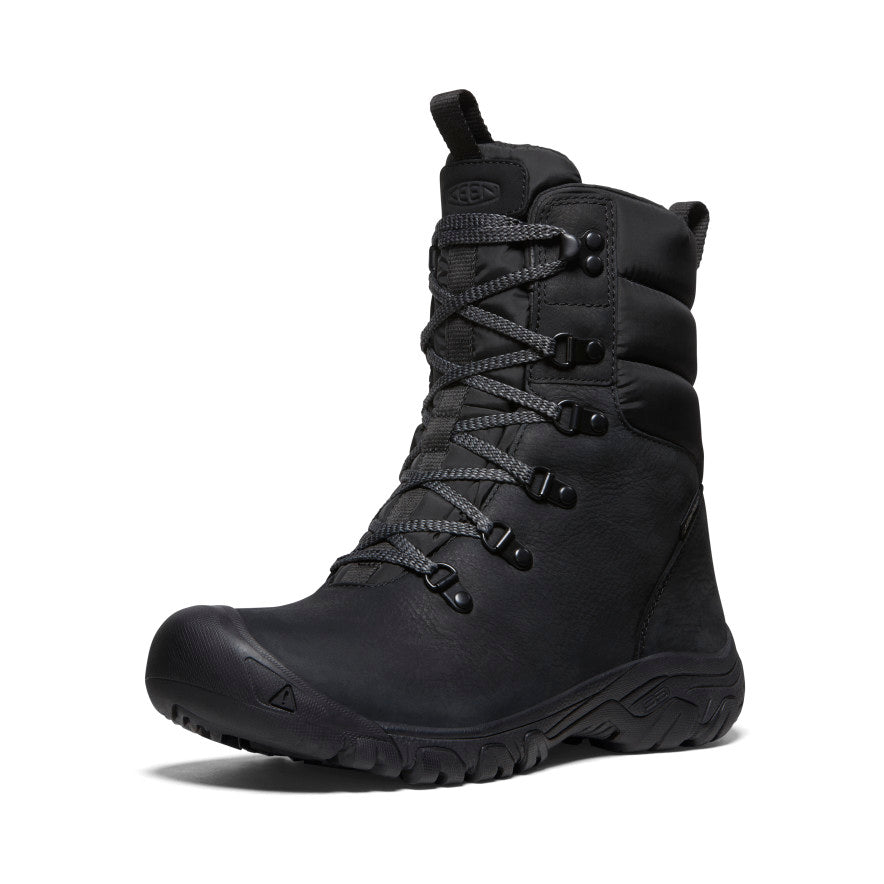 Women's Greta Waterproof Winter Boots - Black/Black | Slip-Resistant & Warm for Snow, Rain & Outdoor Activities