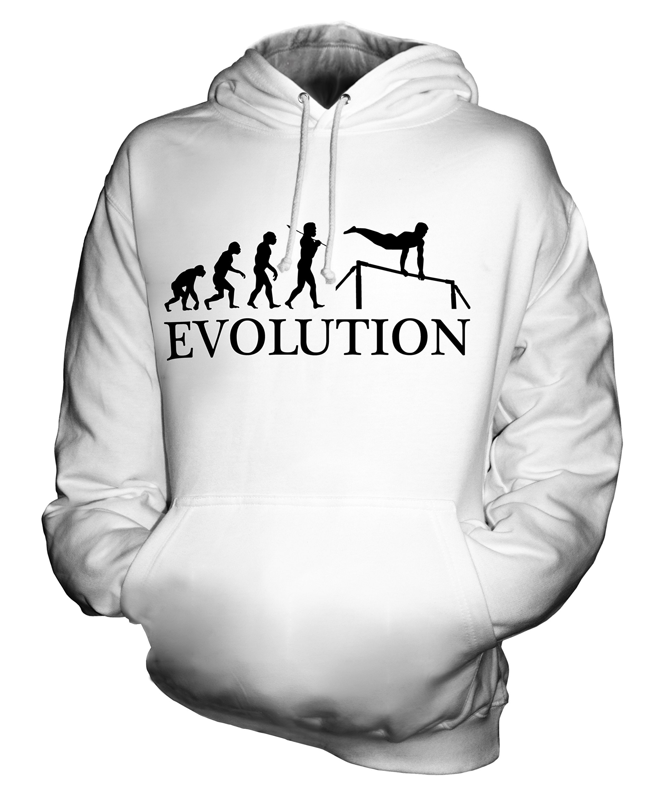 Unisex High Bar Evolution of Man Hoodie - Men's & Women's Pullover Sweatshirt for Casual Wear, Gym, and Street Style