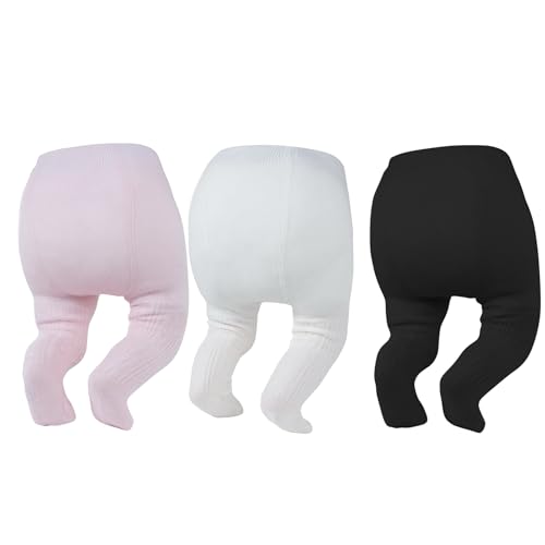 3 Pairs White Black Pink