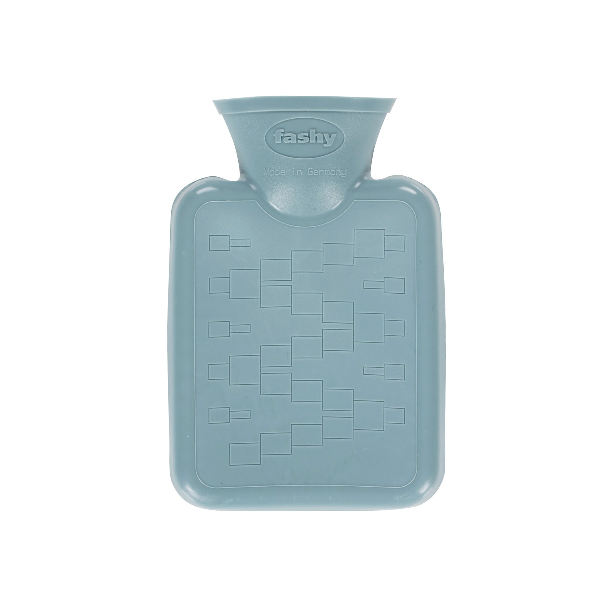 0.3L Grey Blue Mini Hot Water Bottle - Portable Hand Warmer for Winter, Travel, and Outdoor Activities