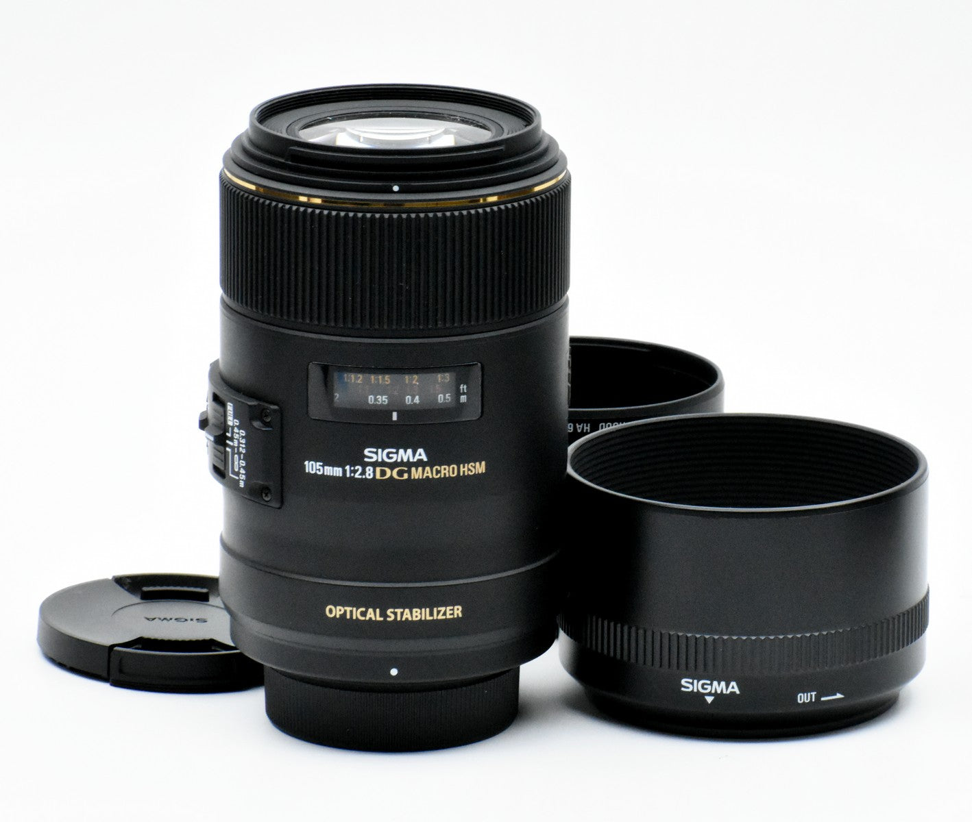 Used Sigma 105mm f/2.8 EX DG Macro OS Lens for Nikon F Mount - Perfect for Portrait, Product & Close-Up Photography