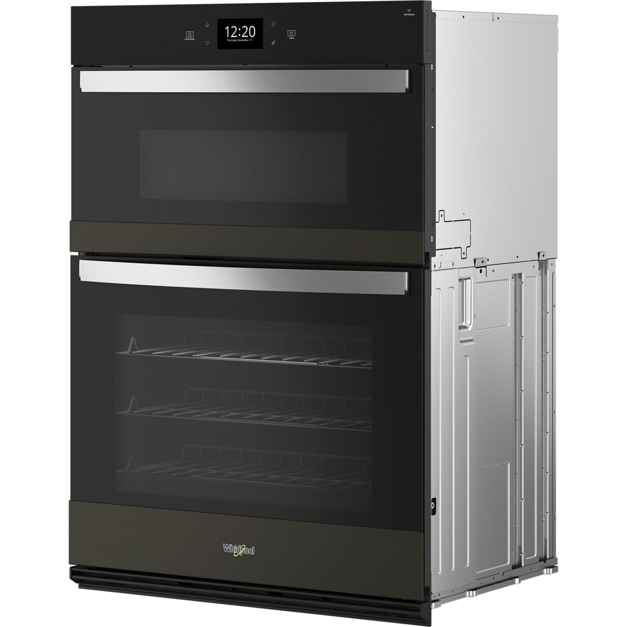 Whirlpool WOEC7030PV 30-Inch True Convection Wall Oven - Black Stainless Steel | Built-In Electric Oven with Even Baking & Roasting | Perfect for Home Kitchens & Professional Cooking