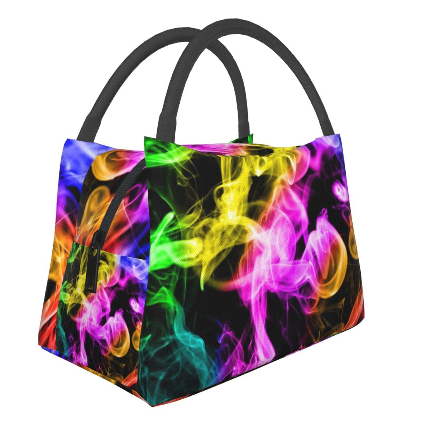 Colorful Graffiti Insulated Lunch Bag - Cute Funny Trippy Art Design for Women, Girls & Kids - Perfect for School, Work, Picnics & Outdoor Activities