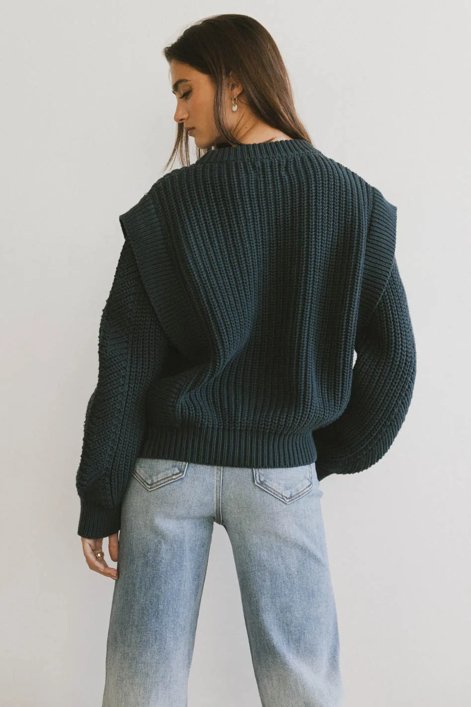 Dream Knit Sweater in Dark Teal - Cozy Winter Pullover for Women | Soft Casual Wear for Office, Date Night & Weekend Outfits | FINAL SALE